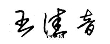 朱锡荣王佳音草书个性签名怎么写