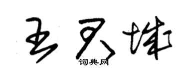 朱锡荣王君城草书个性签名怎么写