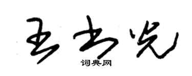 朱锡荣王书光草书个性签名怎么写