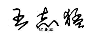 朱锡荣王志猛草书个性签名怎么写