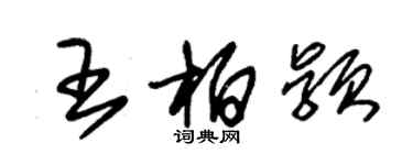 朱锡荣王柏颖草书个性签名怎么写