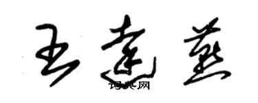朱锡荣王达燕草书个性签名怎么写