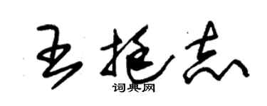 朱锡荣王挺志草书个性签名怎么写