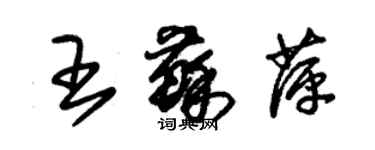 朱锡荣王苏萍草书个性签名怎么写