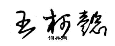 朱锡荣王柯懿草书个性签名怎么写