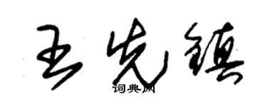 朱锡荣王先镇草书个性签名怎么写