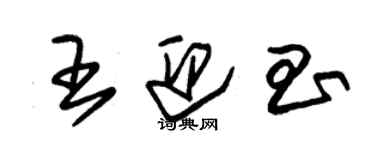 朱锡荣王迎昌草书个性签名怎么写