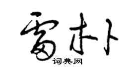 曾庆福雷朴草书个性签名怎么写