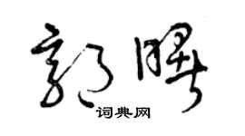 曾庆福郭曙草书个性签名怎么写