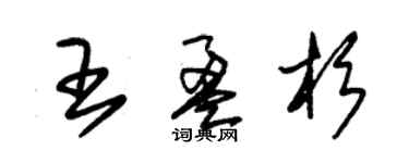 朱锡荣王盈杉草书个性签名怎么写