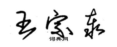 朱锡荣王宗泰草书个性签名怎么写