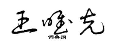 曾庆福王唯克草书个性签名怎么写