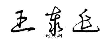 曾庆福王泰延草书个性签名怎么写