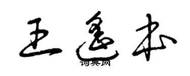 曾庆福王遥本草书个性签名怎么写