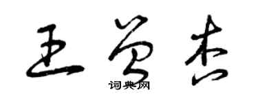 曾庆福王曾杏草书个性签名怎么写
