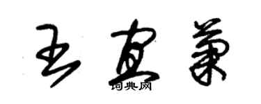 朱锡荣王宜菊草书个性签名怎么写