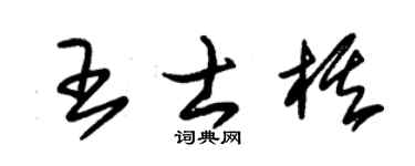 朱锡荣王士棋草书个性签名怎么写