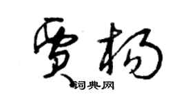 曾庆福贾杨草书个性签名怎么写