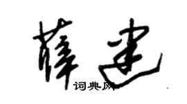 朱锡荣薛建草书个性签名怎么写