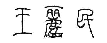陈墨王丽民篆书个性签名怎么写