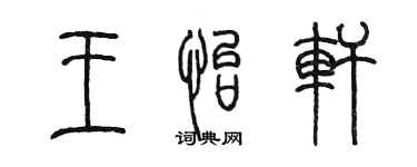 陈墨王怡轩篆书个性签名怎么写