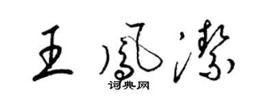 梁锦英王凤洁草书个性签名怎么写