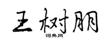 曾庆福王树朋行书个性签名怎么写