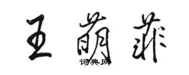 骆恒光王萌菲行书个性签名怎么写