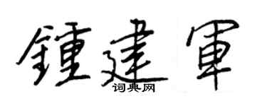 王正良钟建军行书个性签名怎么写