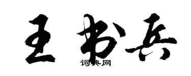 胡问遂王书兵行书个性签名怎么写