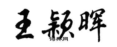胡问遂王颖晖行书个性签名怎么写