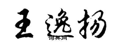 胡问遂王逸扬行书个性签名怎么写