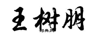胡问遂王树朋行书个性签名怎么写