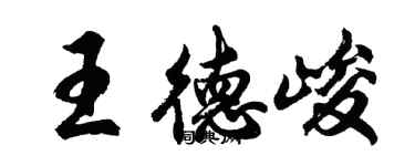 胡问遂王德峻行书个性签名怎么写