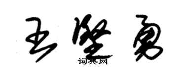 朱锡荣王坚勇草书个性签名怎么写