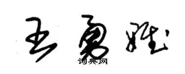 朱锡荣王勇雅草书个性签名怎么写