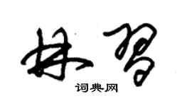 朱锡荣林习草书个性签名怎么写