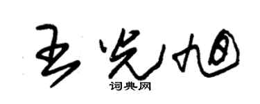 朱锡荣王光旭草书个性签名怎么写