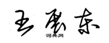 朱锡荣王展东草书个性签名怎么写