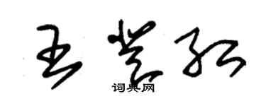 朱锡荣王登红草书个性签名怎么写