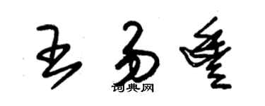 朱锡荣王易丰草书个性签名怎么写