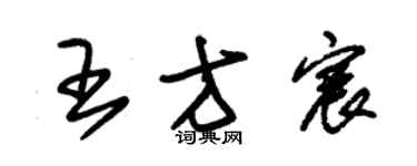朱锡荣王方宸草书个性签名怎么写