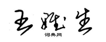朱锡荣王雅生草书个性签名怎么写