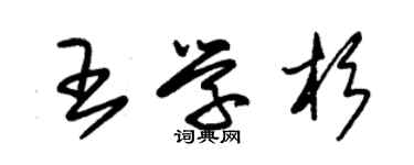 朱锡荣王学杉草书个性签名怎么写