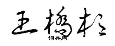 曾庆福王桥杉草书个性签名怎么写