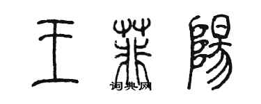 陈墨王菲阳篆书个性签名怎么写