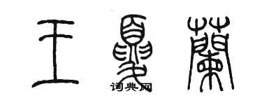 陈墨王夏兰篆书个性签名怎么写